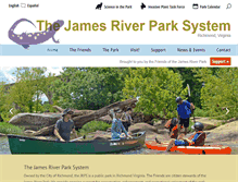 Tablet Screenshot of jamesriverpark.org